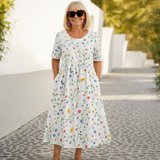 Roxana |  Rochie Midi cu Imprimeu Floral